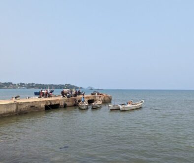 Der kleine Hafen von Sao Tome Stadt